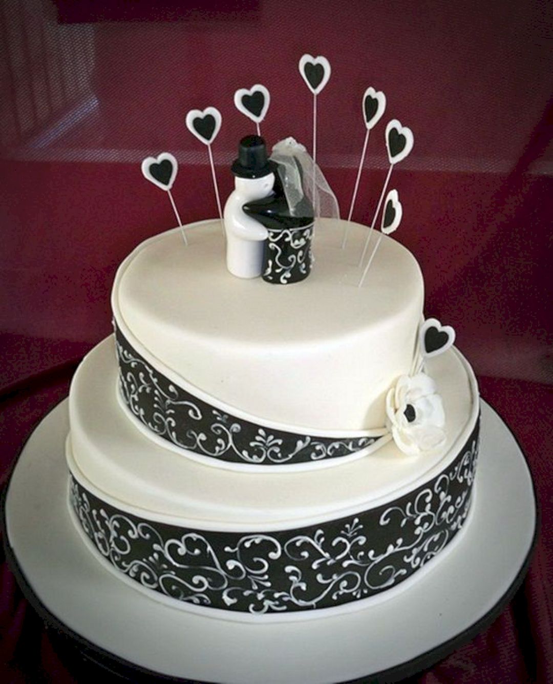 Черный Торт На Свадьбу