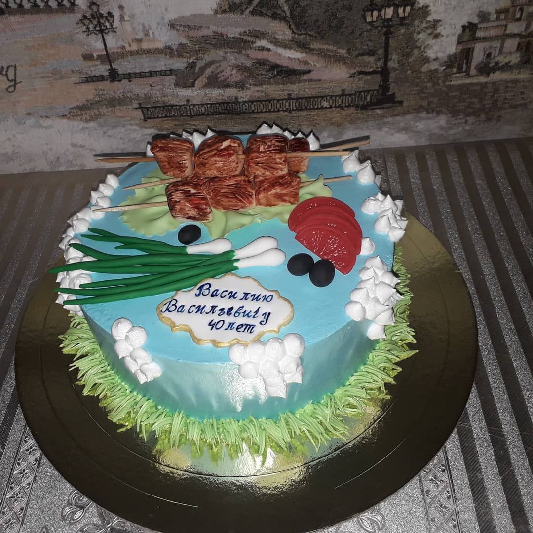 Торт для мужчины на день рождения шашлык
