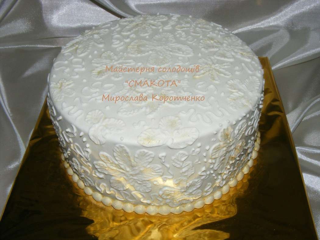 Торт на венчание кремовый