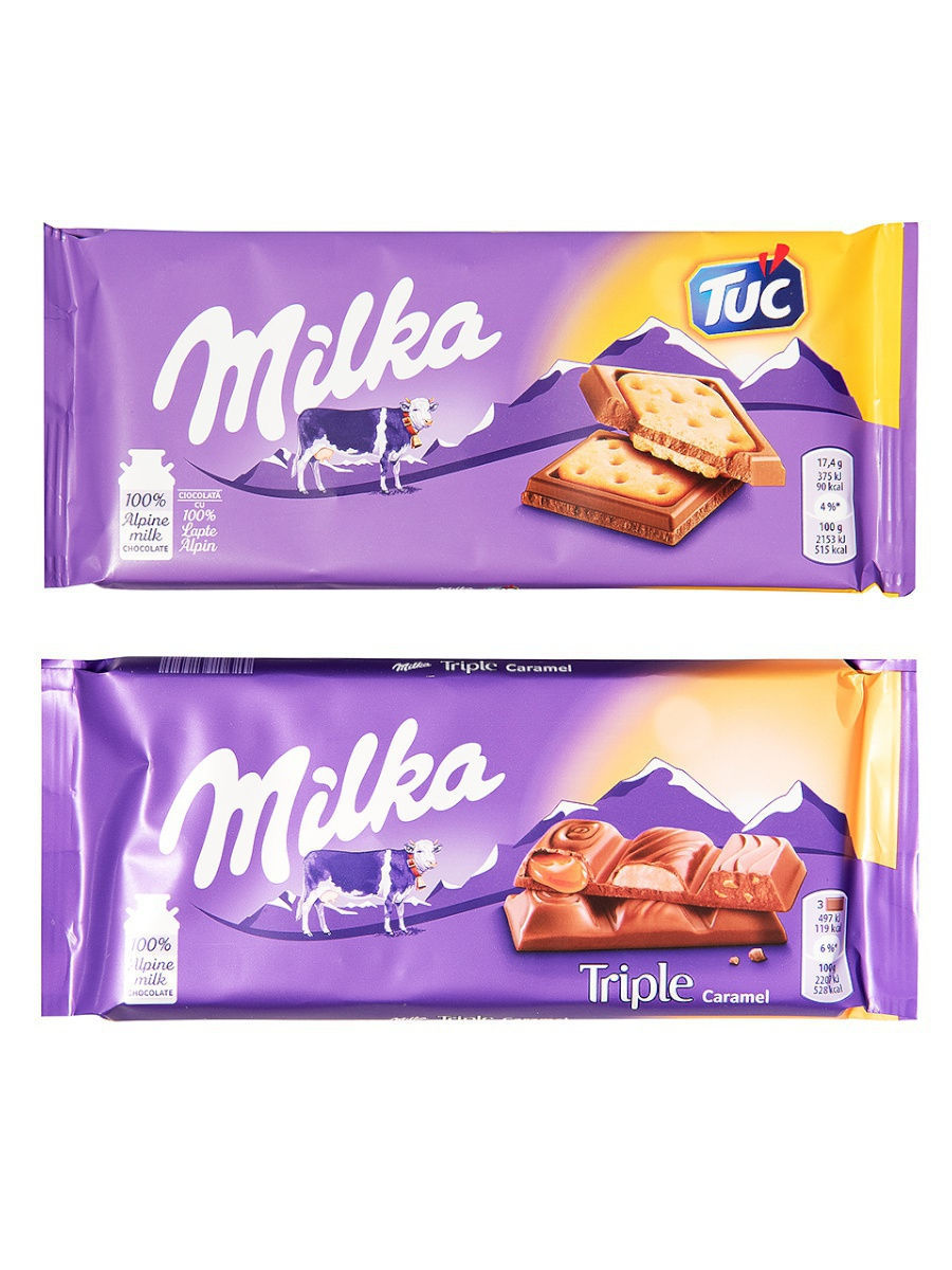 Шоколад Milka Triple Chocolate 90г