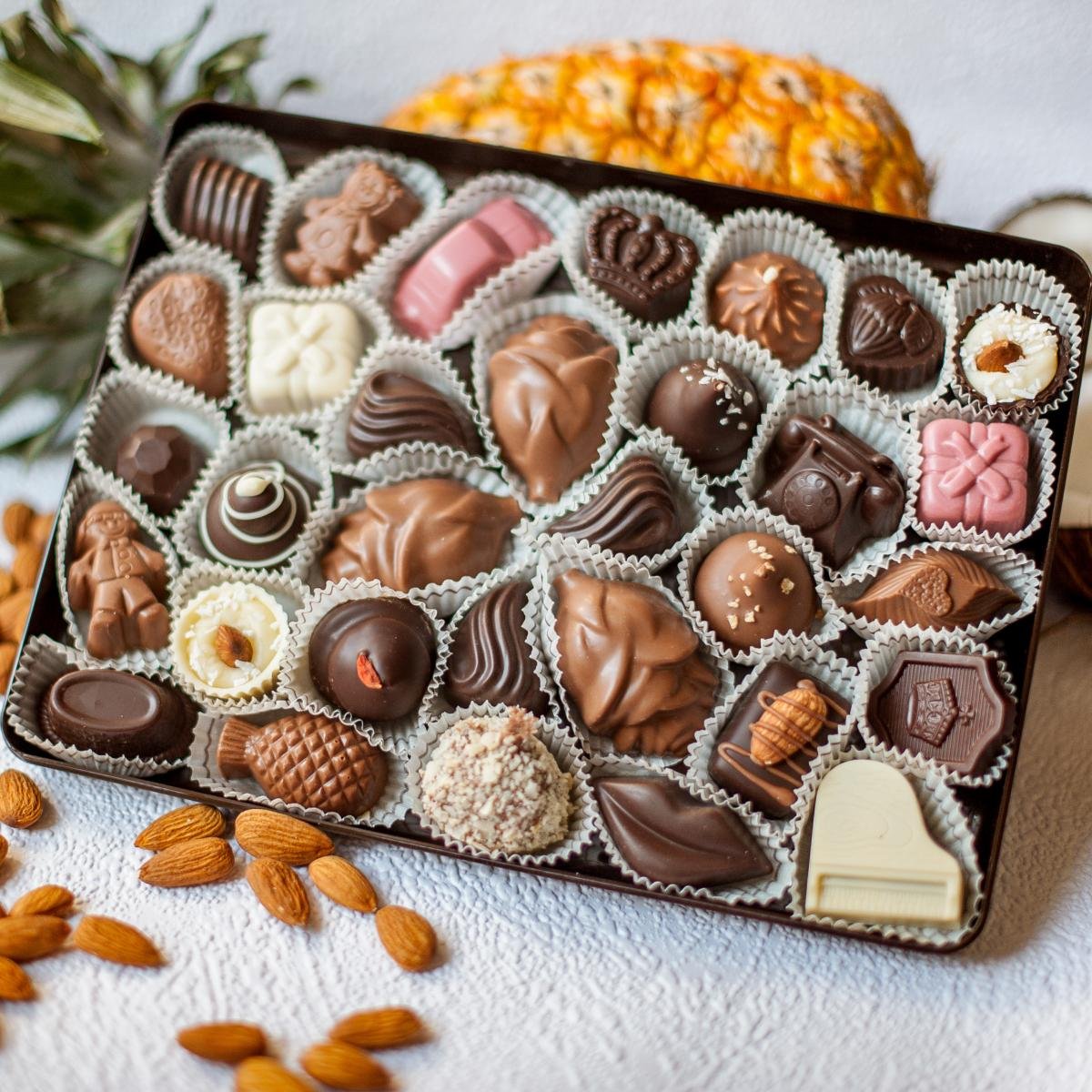 шоколадные конфеты ручной работы фото