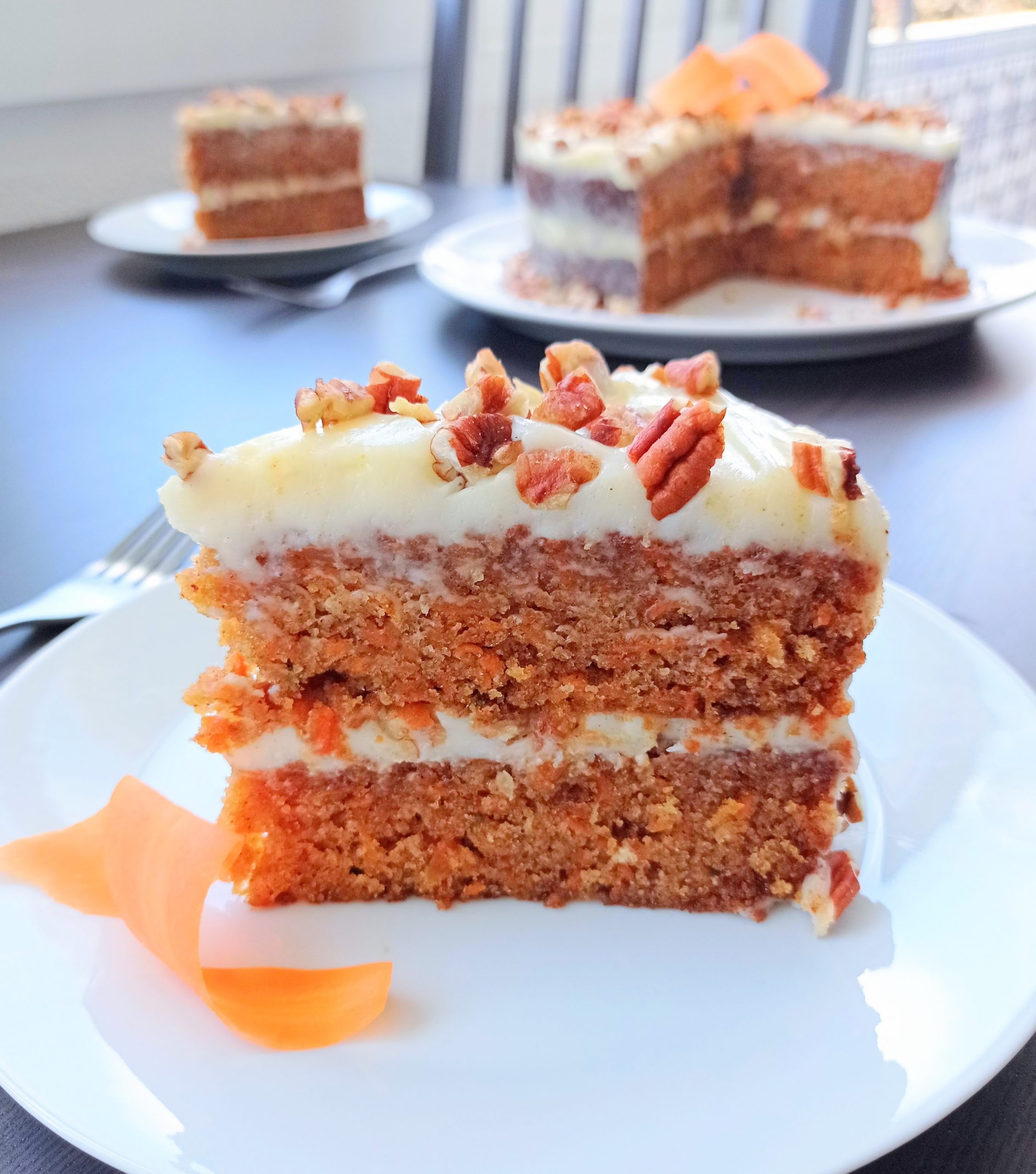 Морковный торт разрез