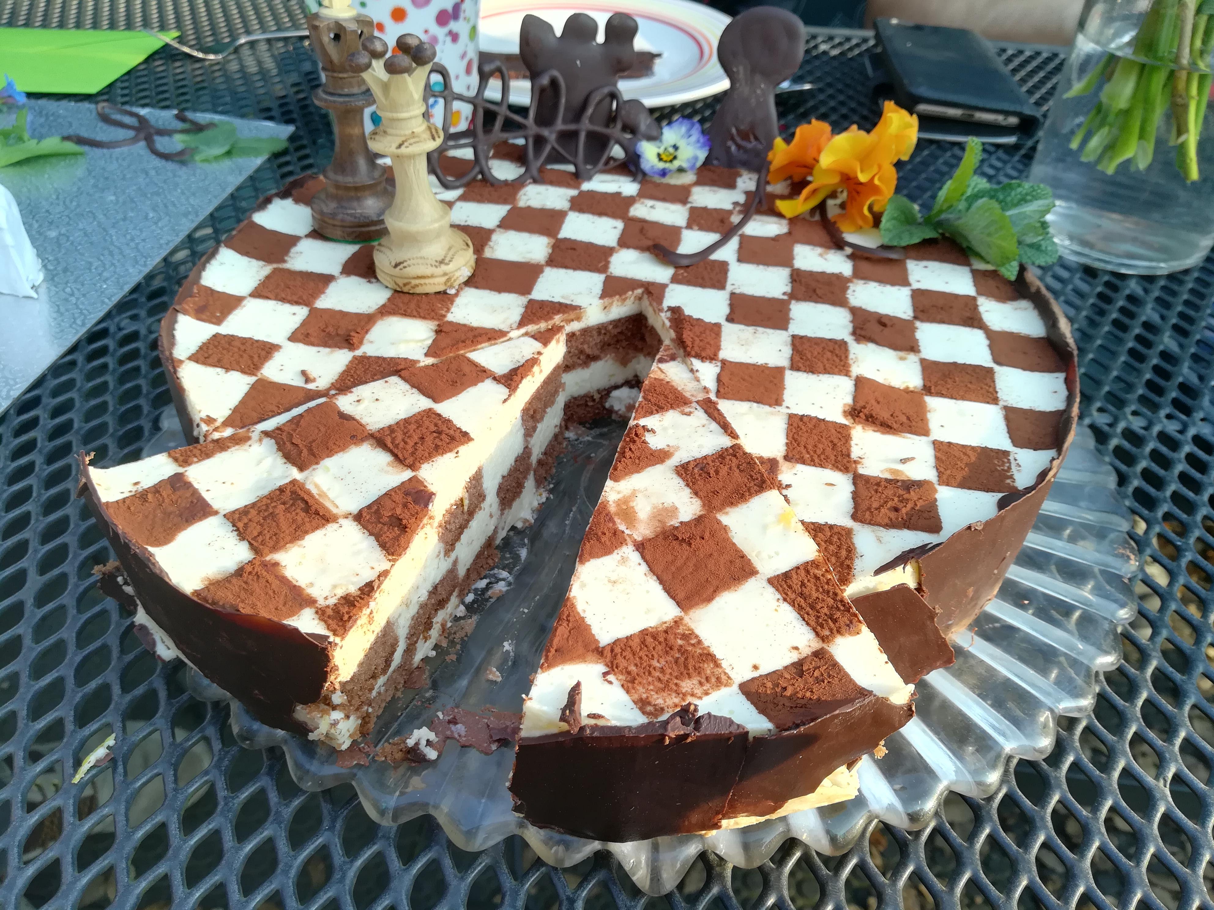 Торт «шахматы»