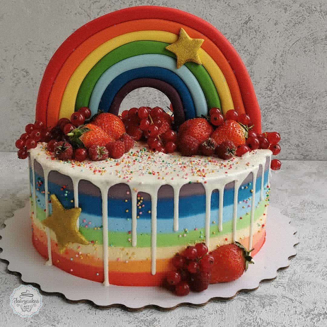Торт Радужный
