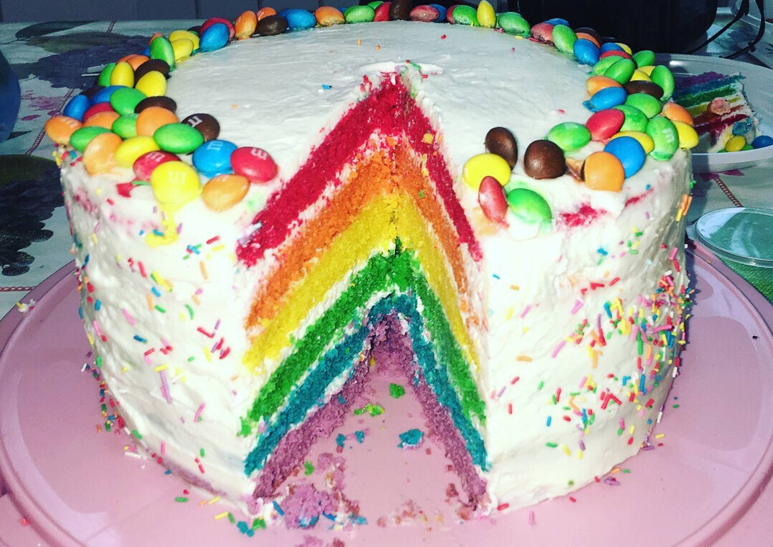 Торт с радугой в пинтересте