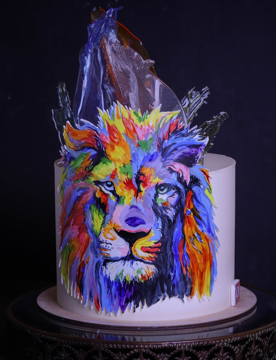 Муссовый торт со львом