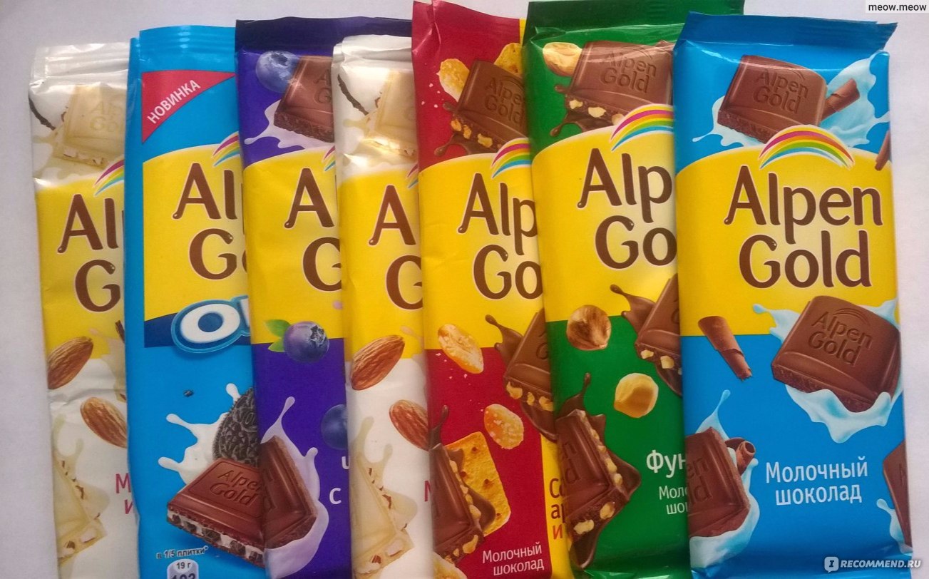 Шоколадка Альпен Гольд