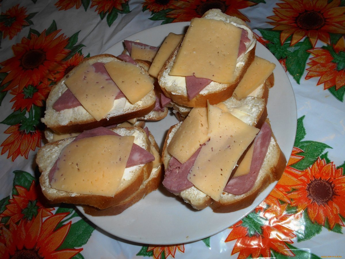 красивые фото бутербродов с колбасой