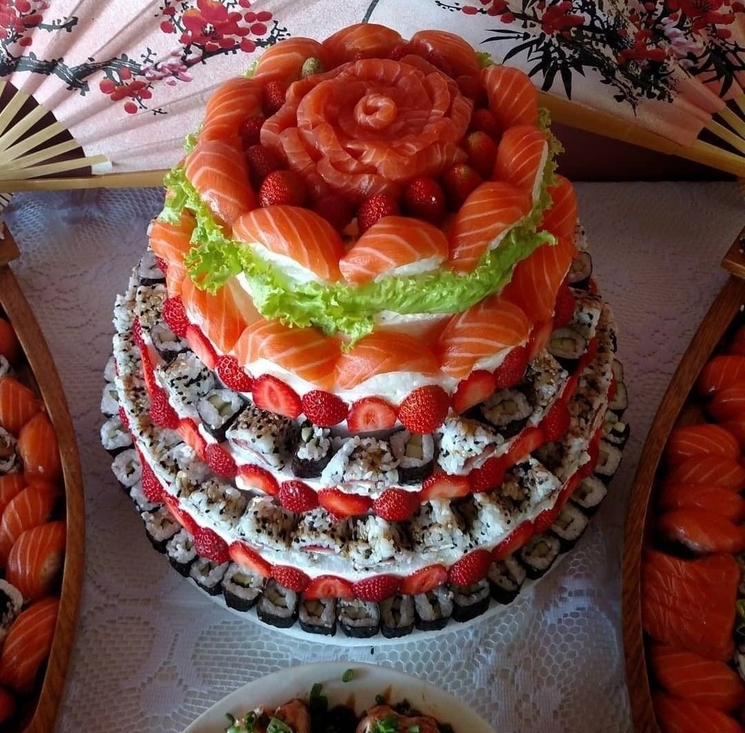 Торт из суши и роллов заказать иркутск фото 65