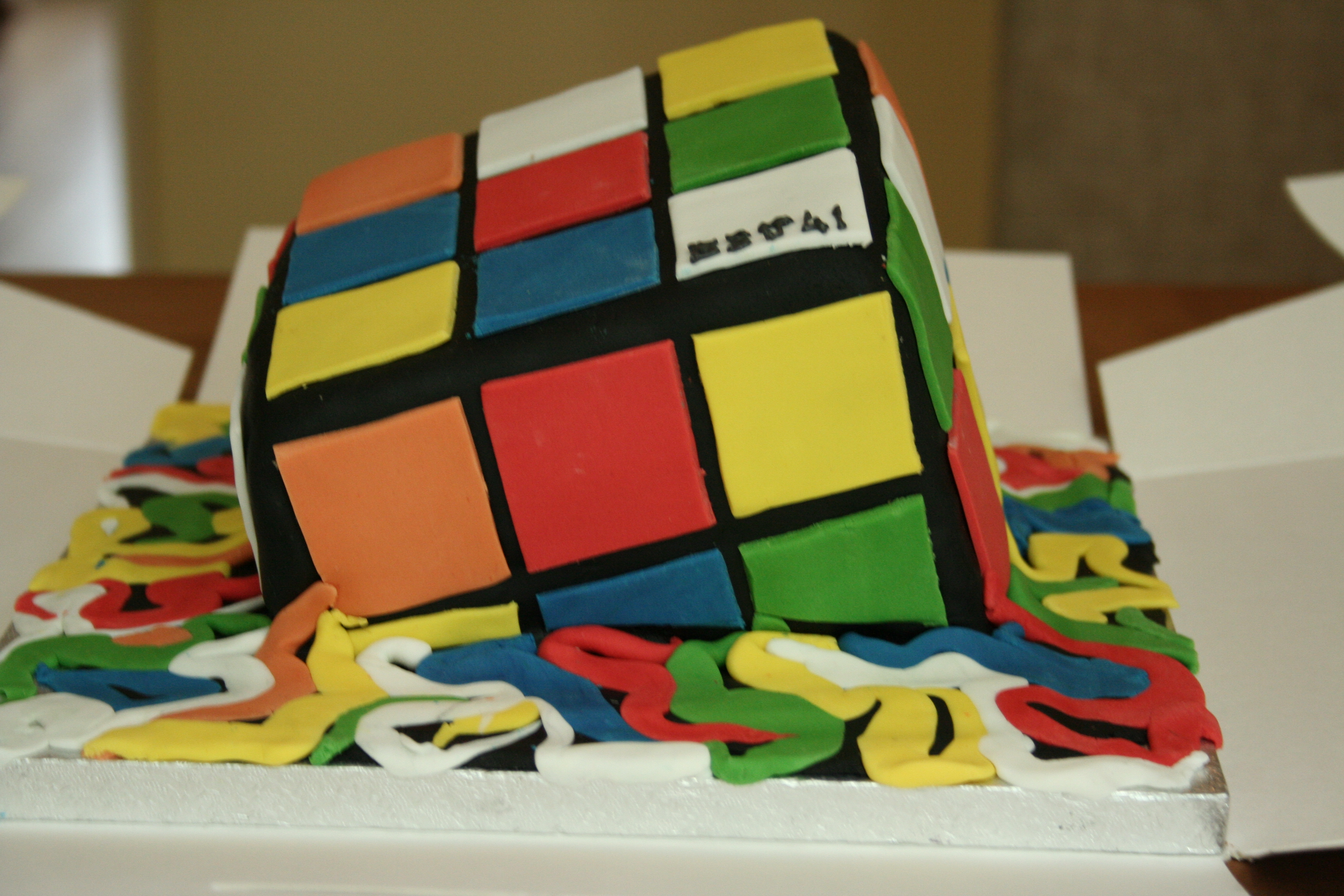 Торт кубик Рубика 8 лет