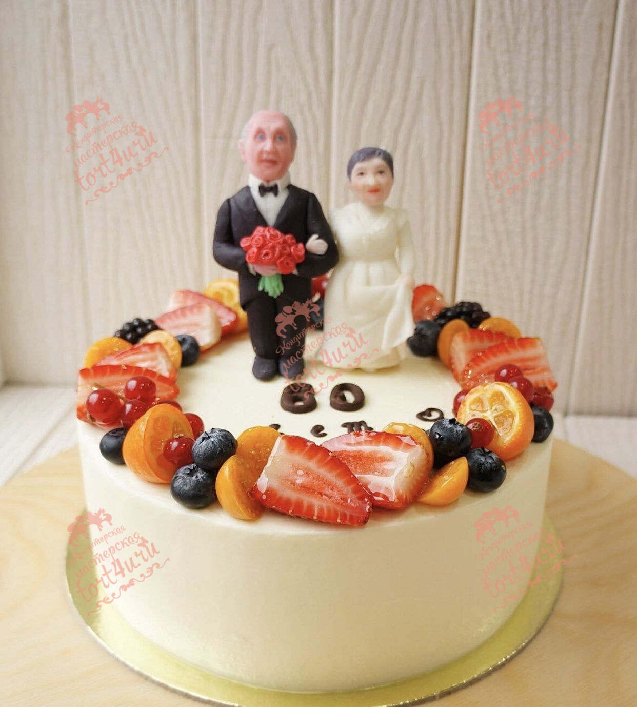 Торт на 60 лет свадьбы