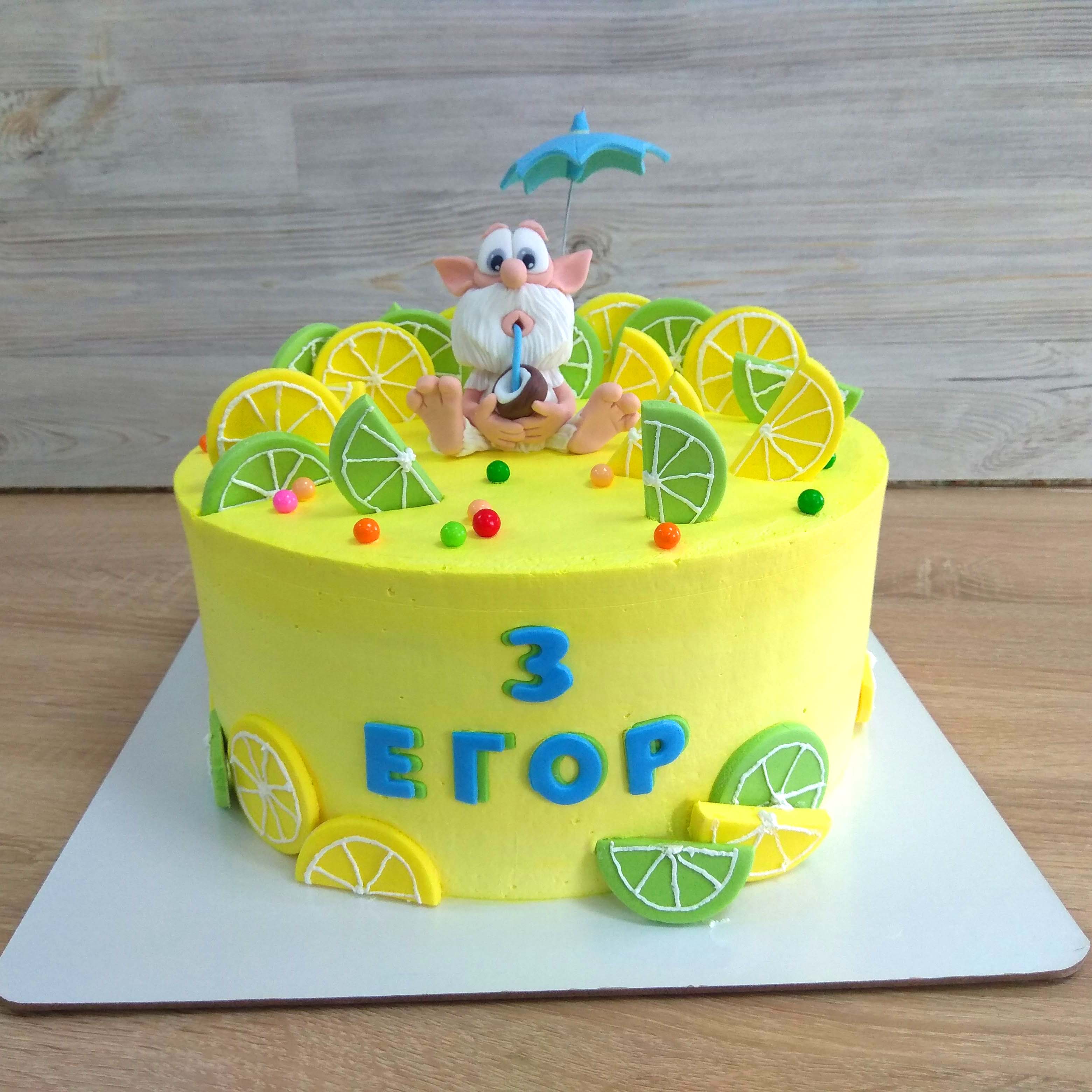 Детский торт Буба на день рождения мальчику 3