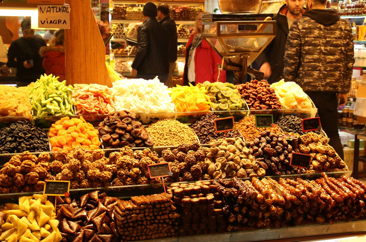 Египетский базар в Стамбуле сладости