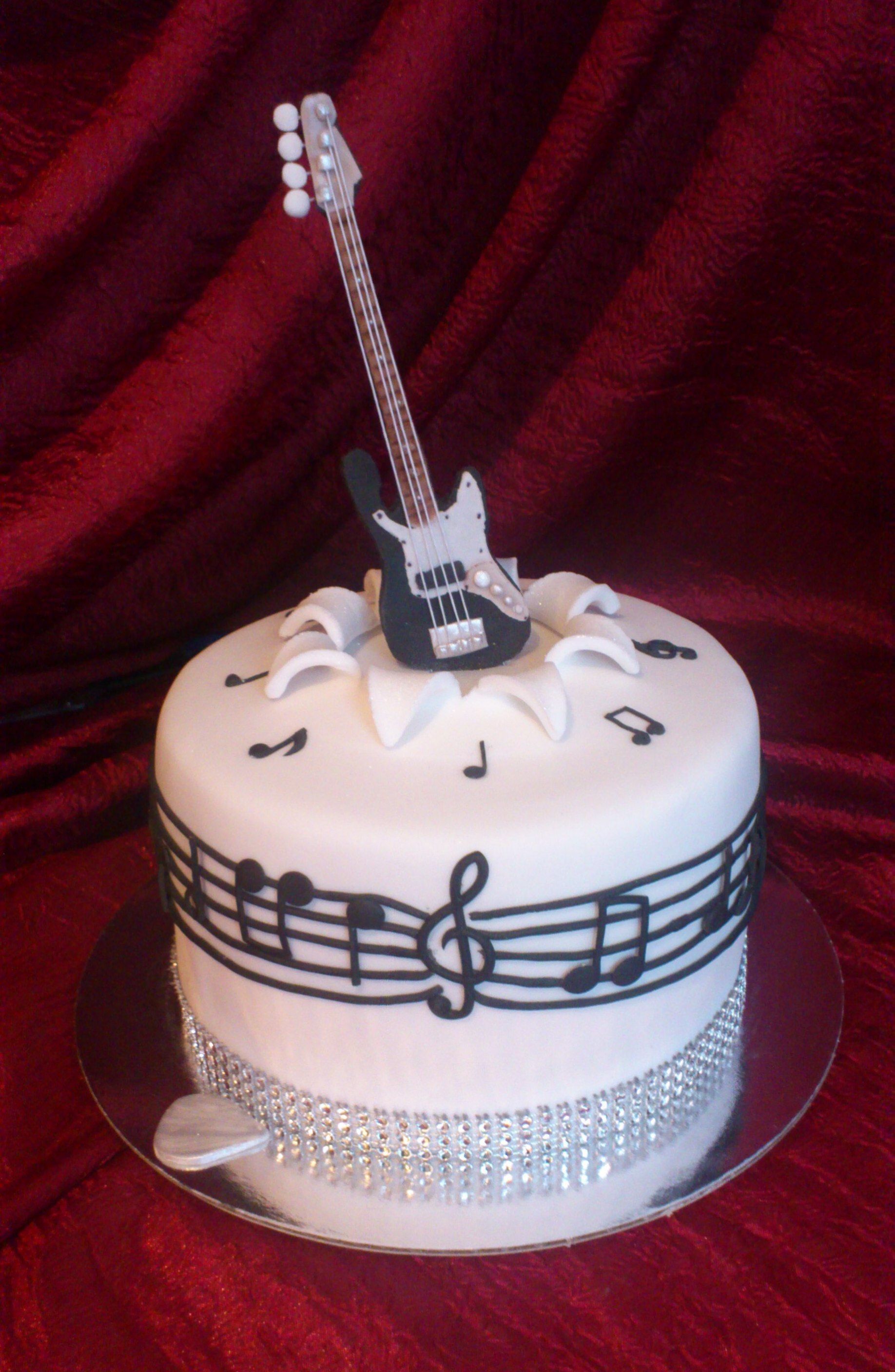 Тортик в виде гитары