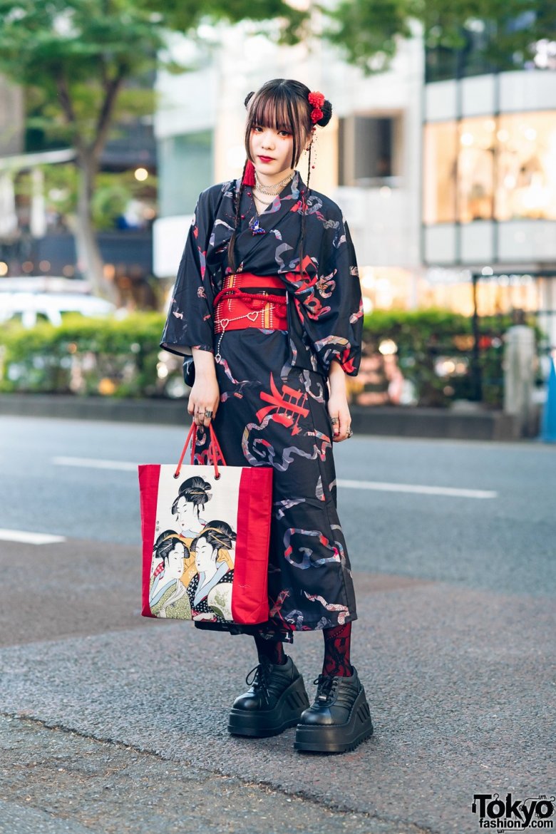 Костюм с кимоно в японском стиле (арт. ) ♡ интернет-магазин Gepur