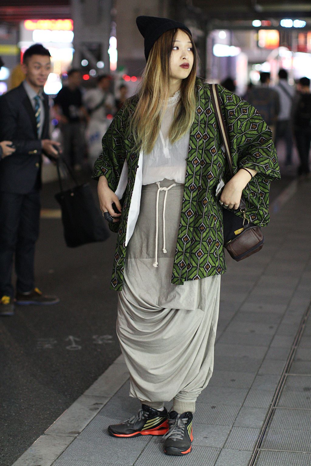 Современные кимоно стрит стиль Токио