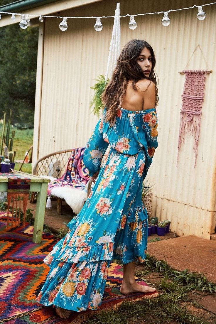 Платье в цыганском стиле (45 фото)