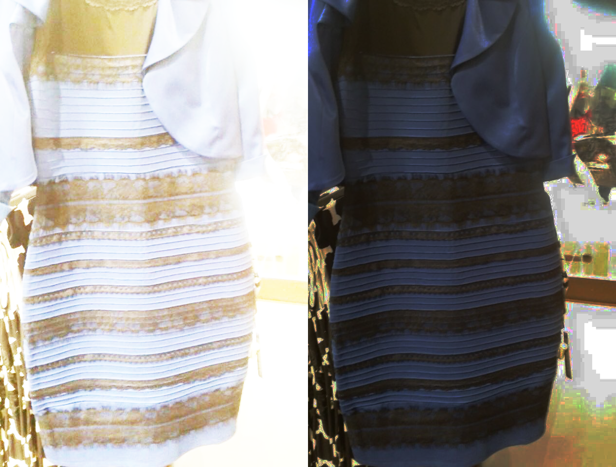 Оптическая иллюзия платье