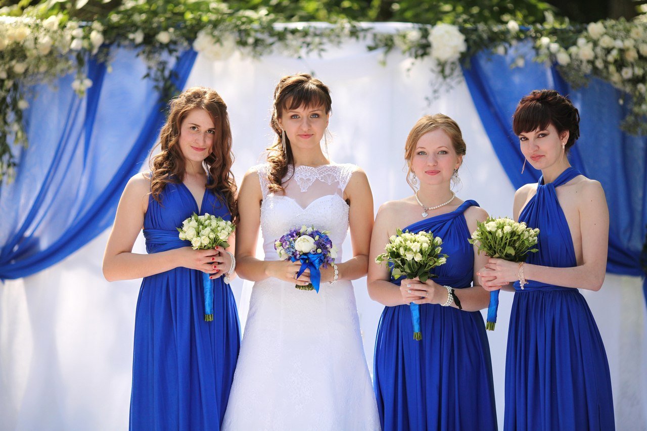 Свадьба в сине голубых тонах
