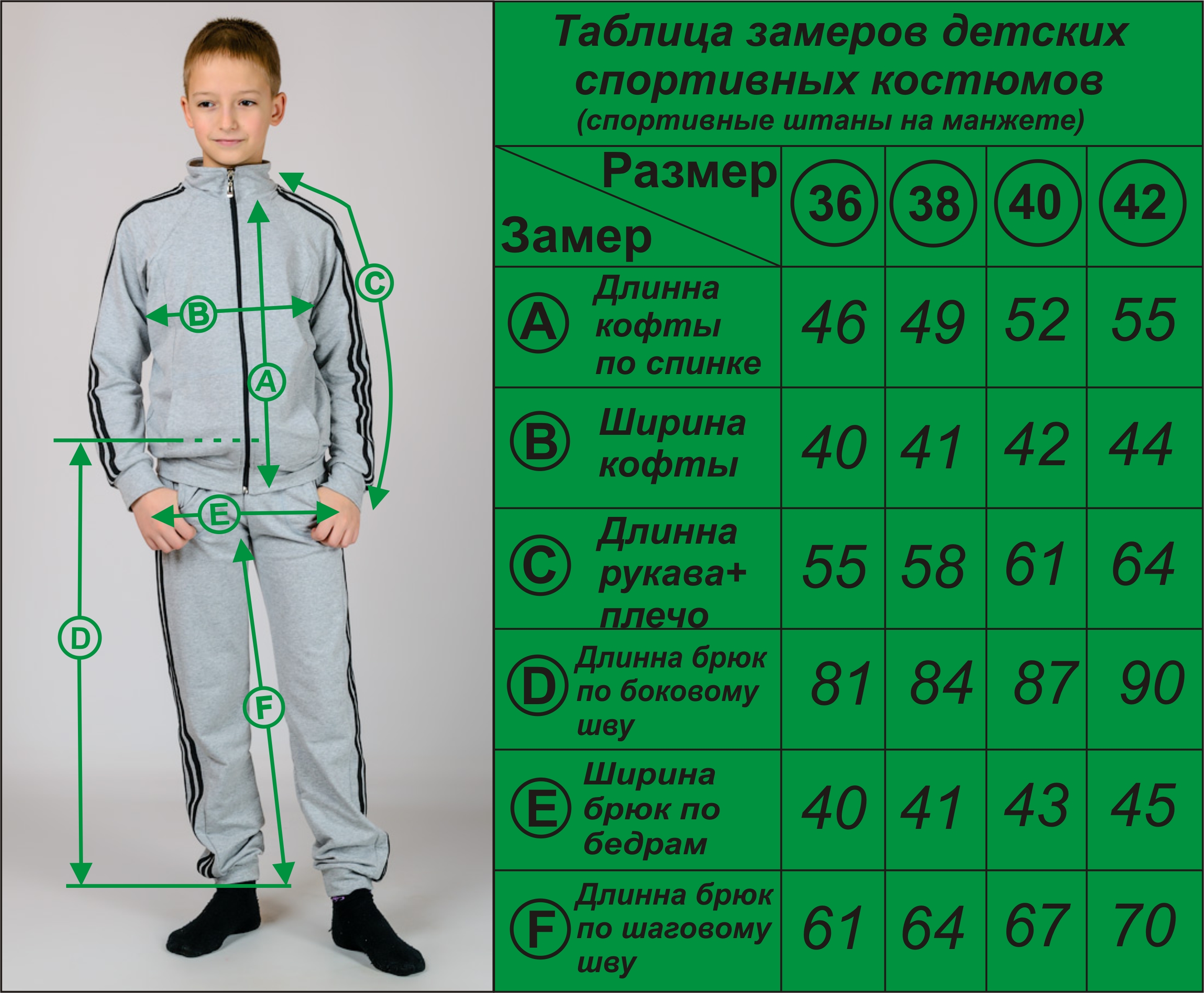 Размеры спортивных брюк детей