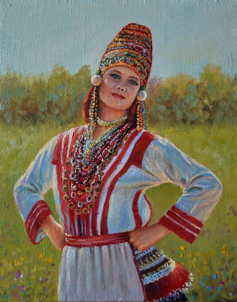 Мордовский национальный костюм эрзянки