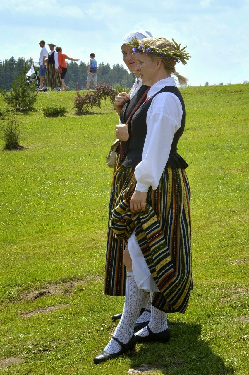 Народные костюмы Латгале Латвия