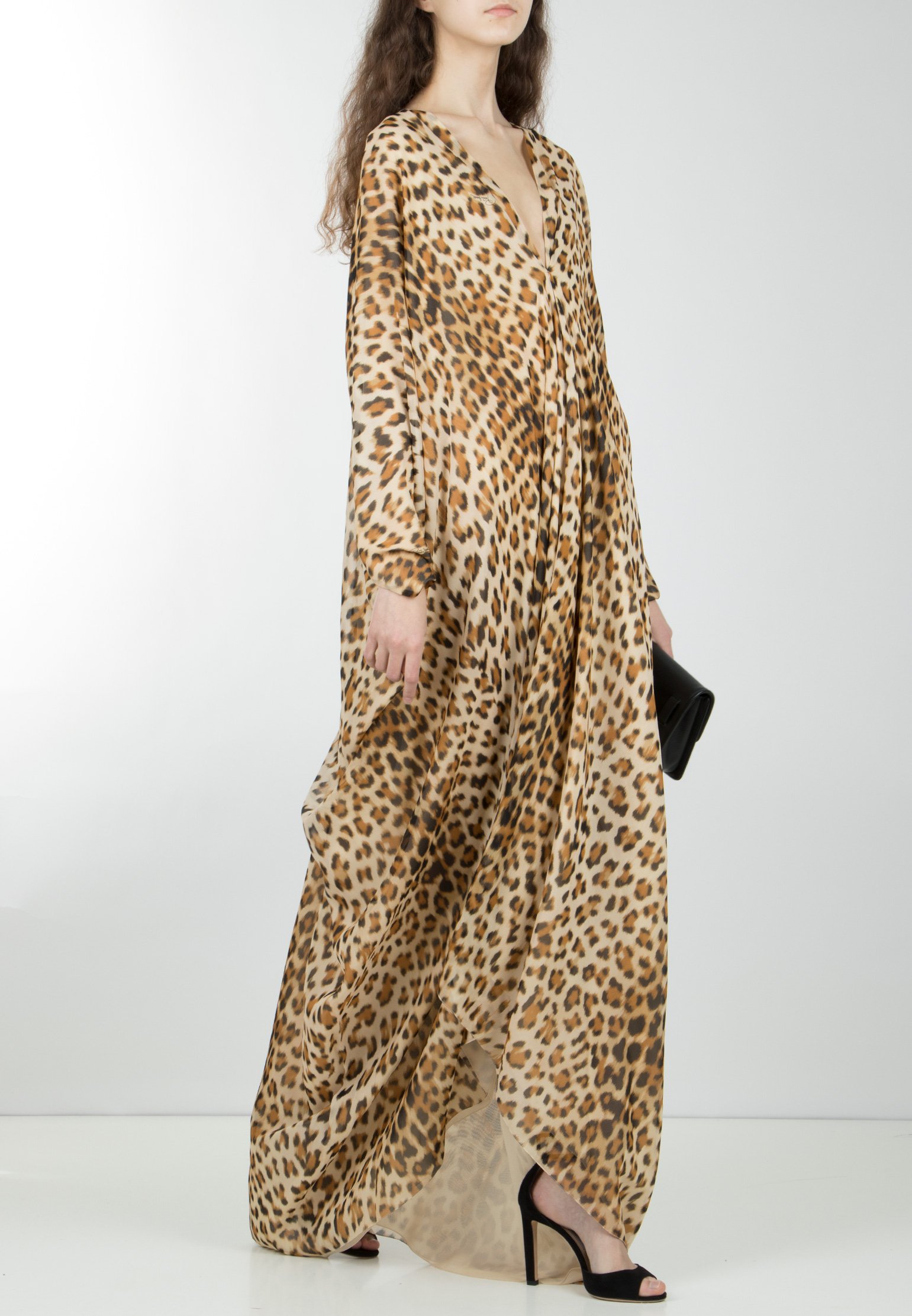 Леопардовое платье Роберто Кавалли