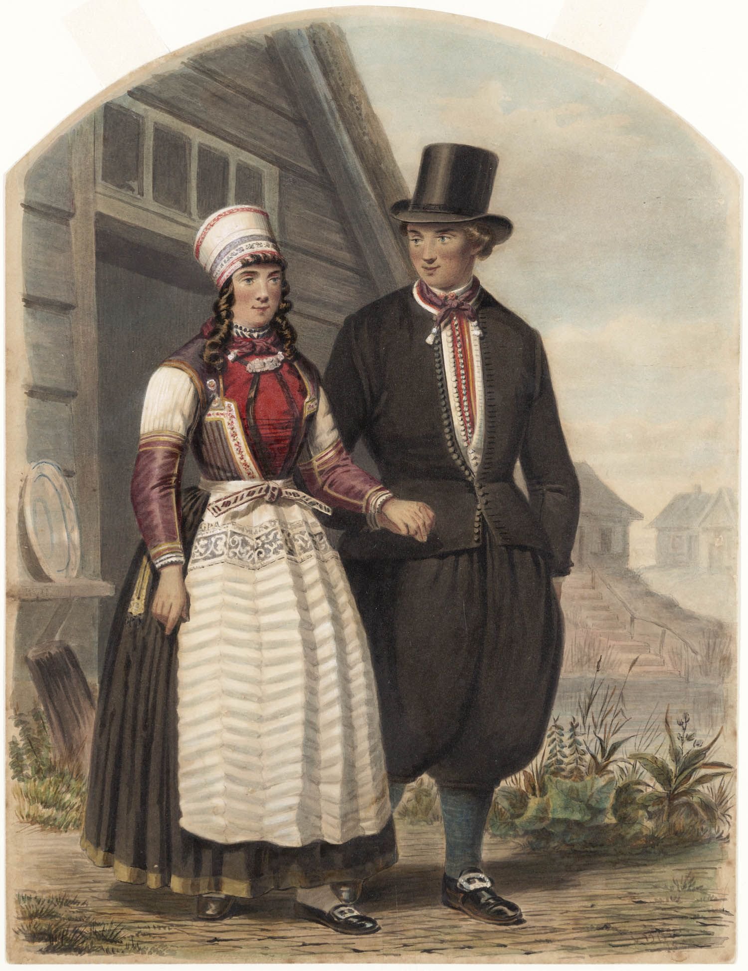 Бретонский национальный костюм 19 век