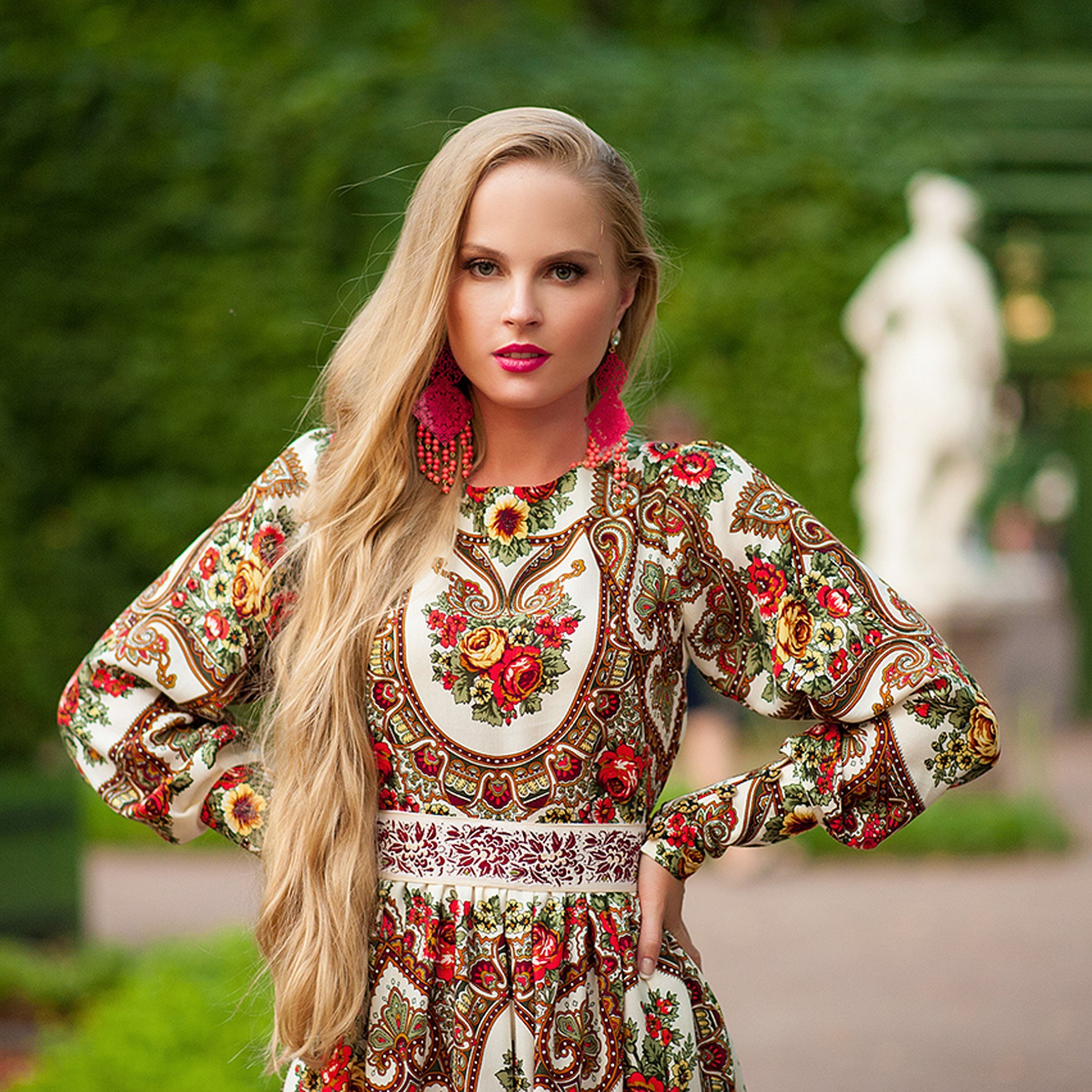 Красивые платья в русском стиле