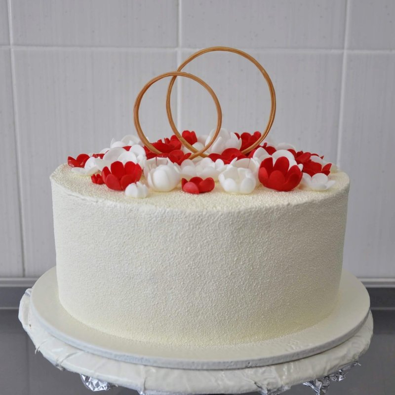 Торт на свадьбу небольшой (79 фото)