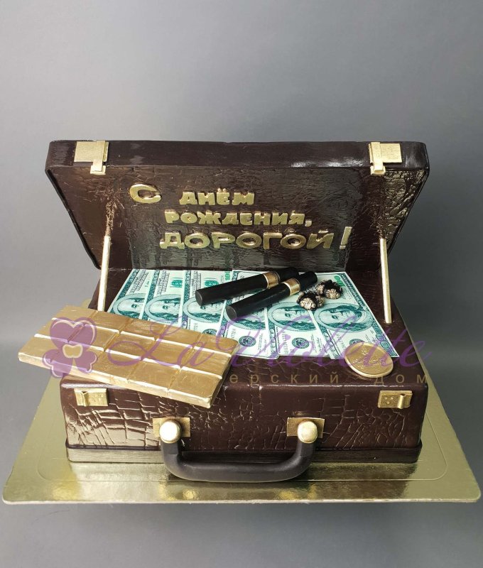Торт кейс с деньгами