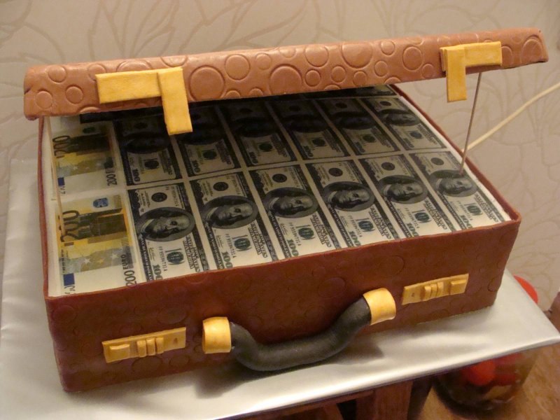 Торт чемодан с инструментами
