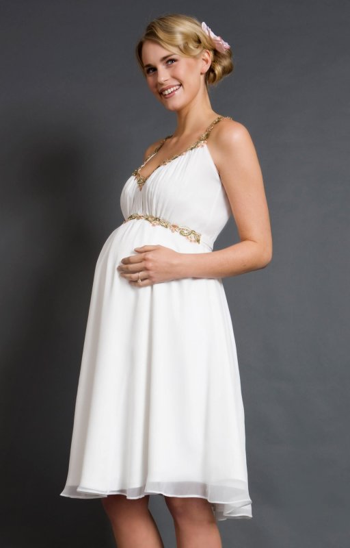 Свадебные платья для беременных короткие