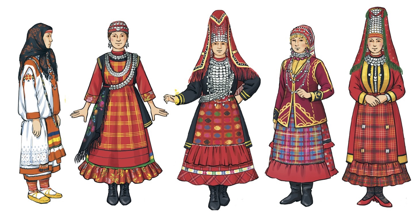 Национальный костюм удмуртов 17 века