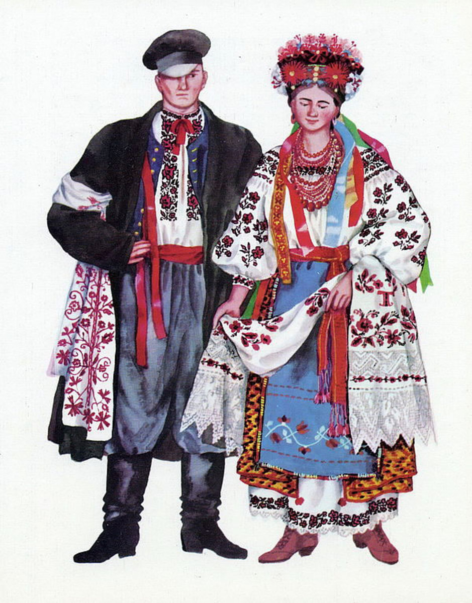 Традиционный украинский национальный костюм Галичина