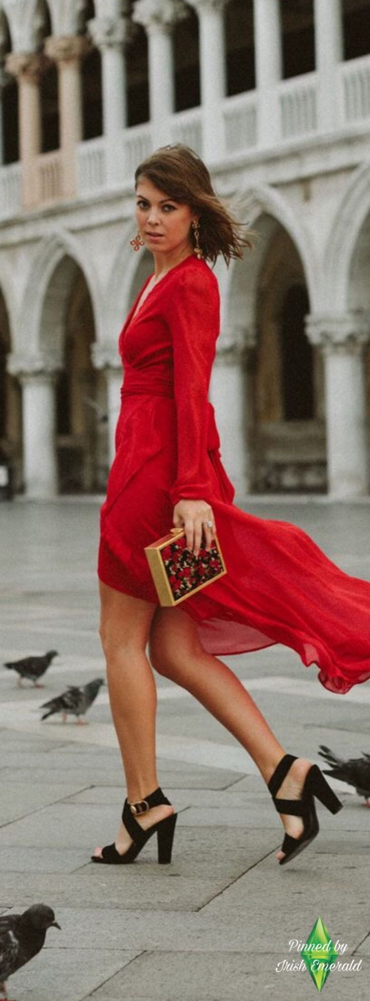 красные платья туфли фото