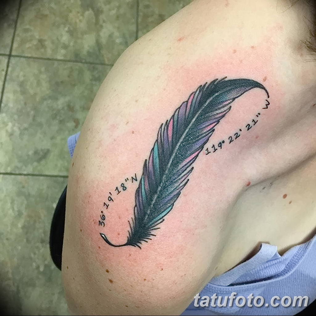 татуировки с пером