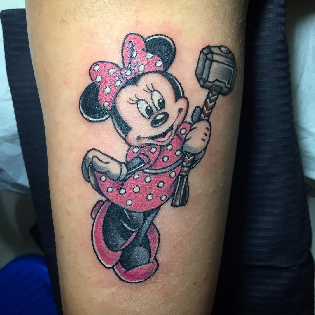 Outline mickey mouse tattoo 🌈 Mickey and Minnie couple tatto