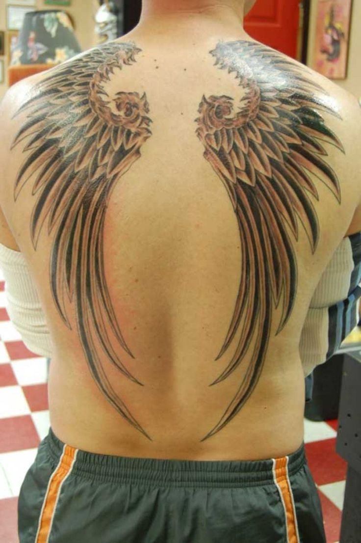 фото тату крыльев на спине