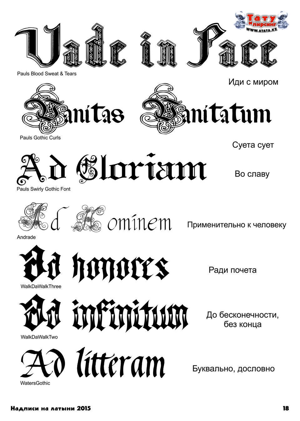 Татуировки надписи на латыни с переводом для мужчин