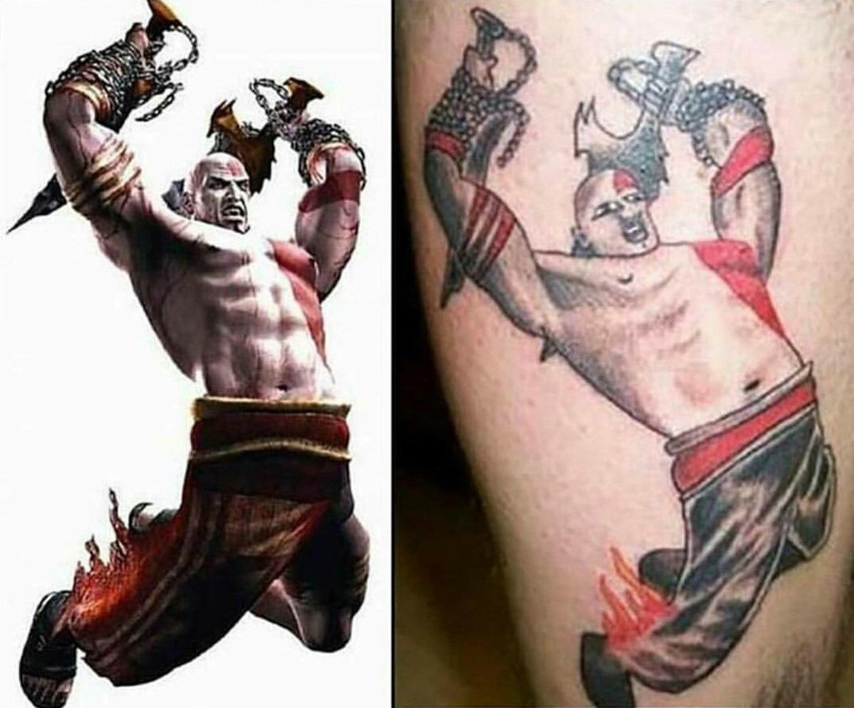Татуировки в стиле God of War