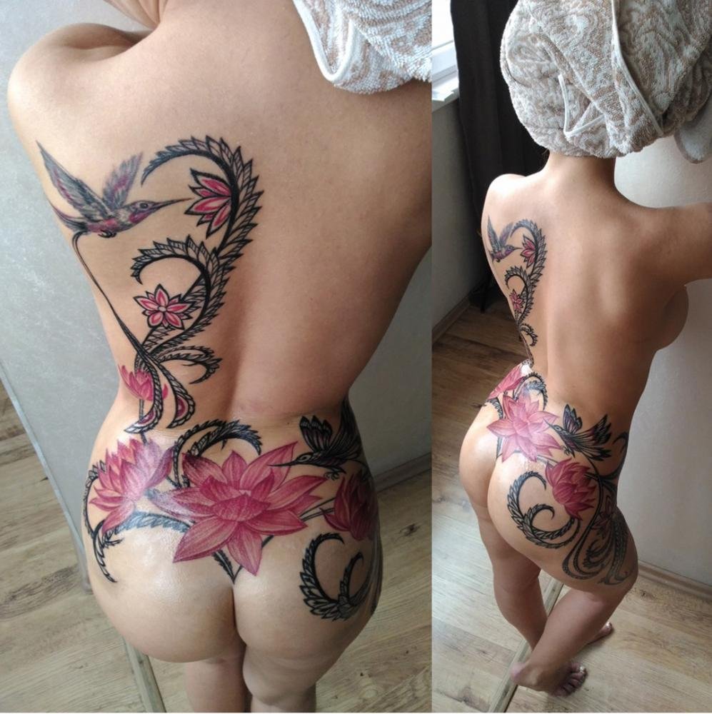 татуировки на жопе у женщин фото 90
