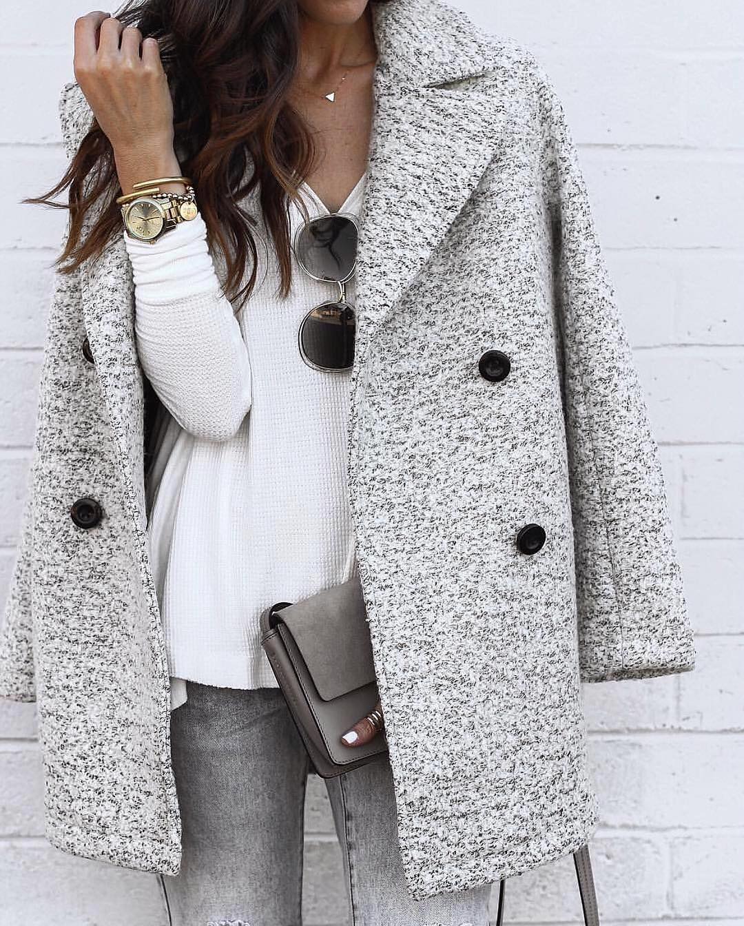 Пальто пиджак серый