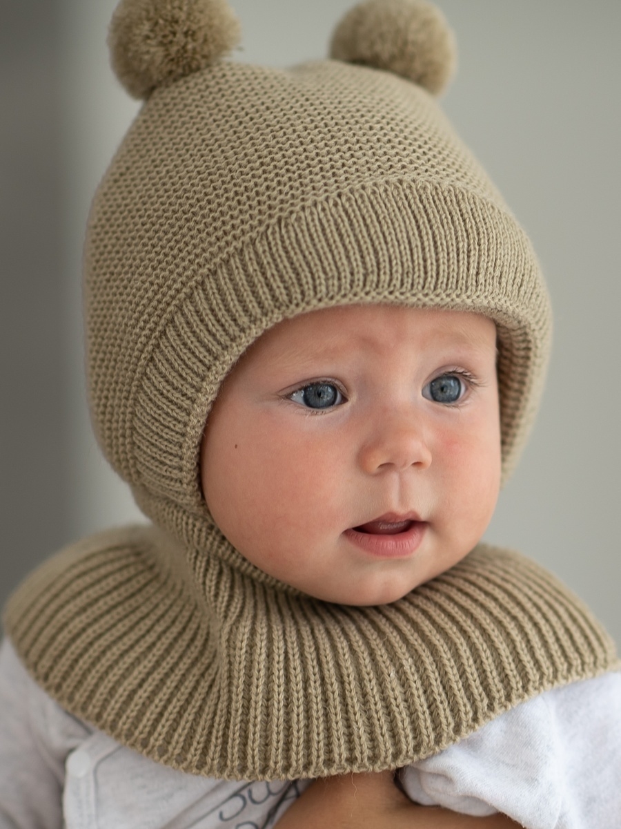 Шапка-шлем Журавлик для мальчика зима
