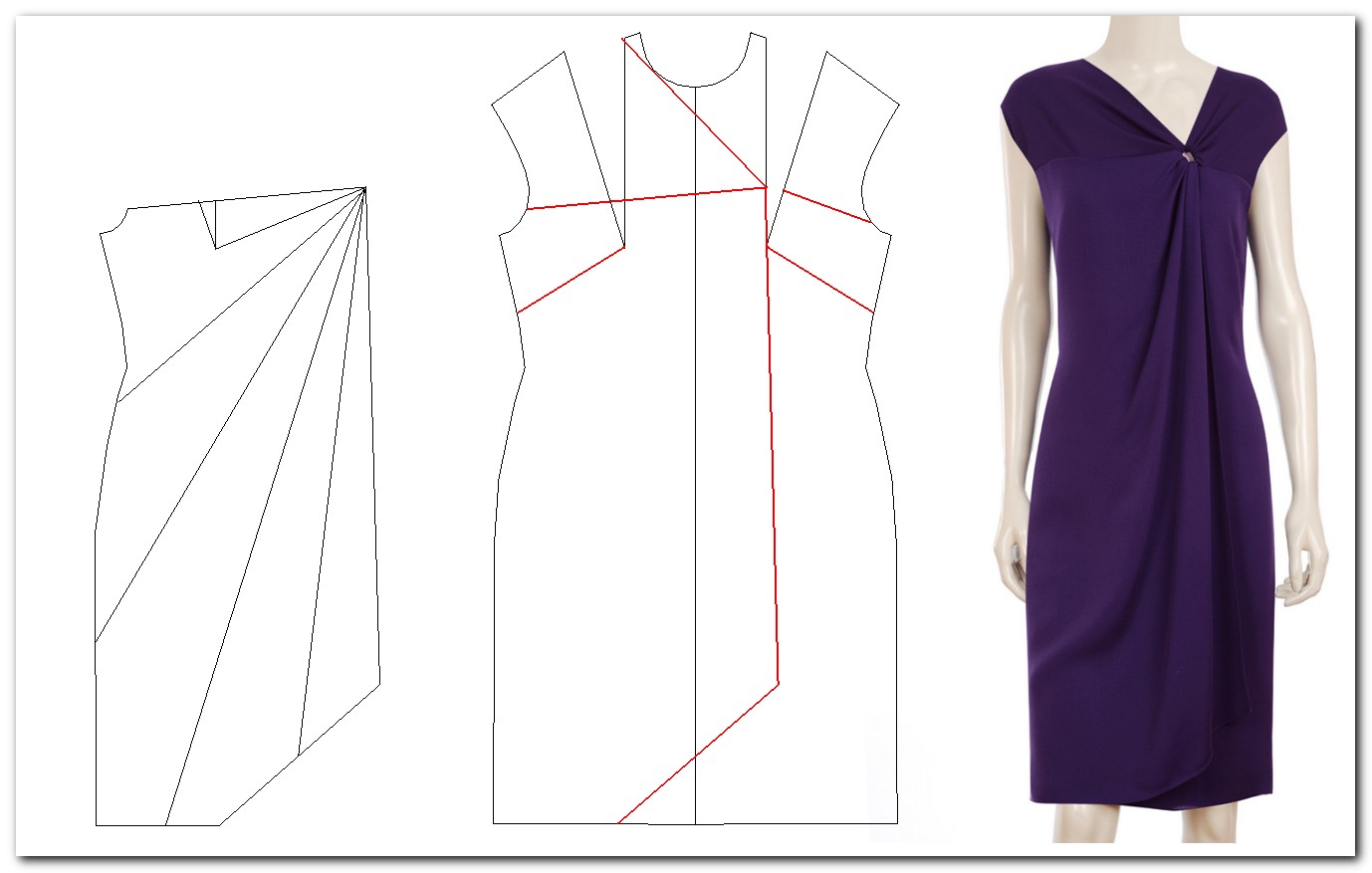 Моделирование трикотажного платья