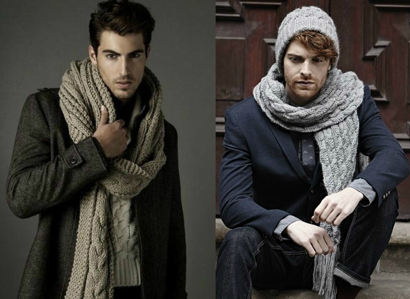 Модные мужские шарфы 2023