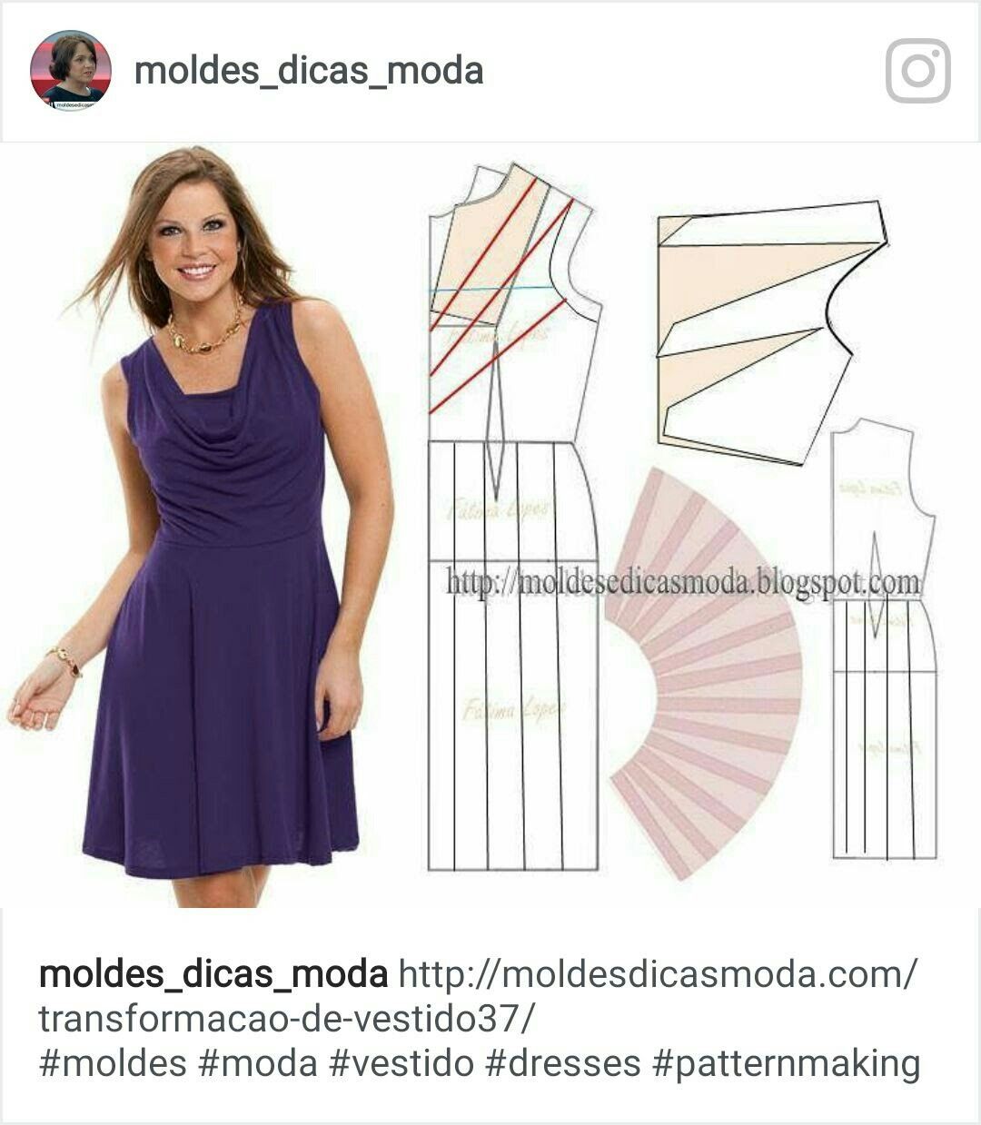 Moldes dicas Moda платье