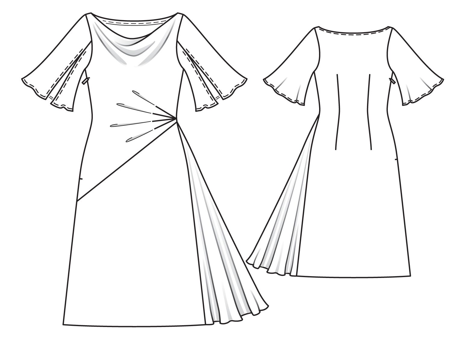 Шаблон платья для шитья