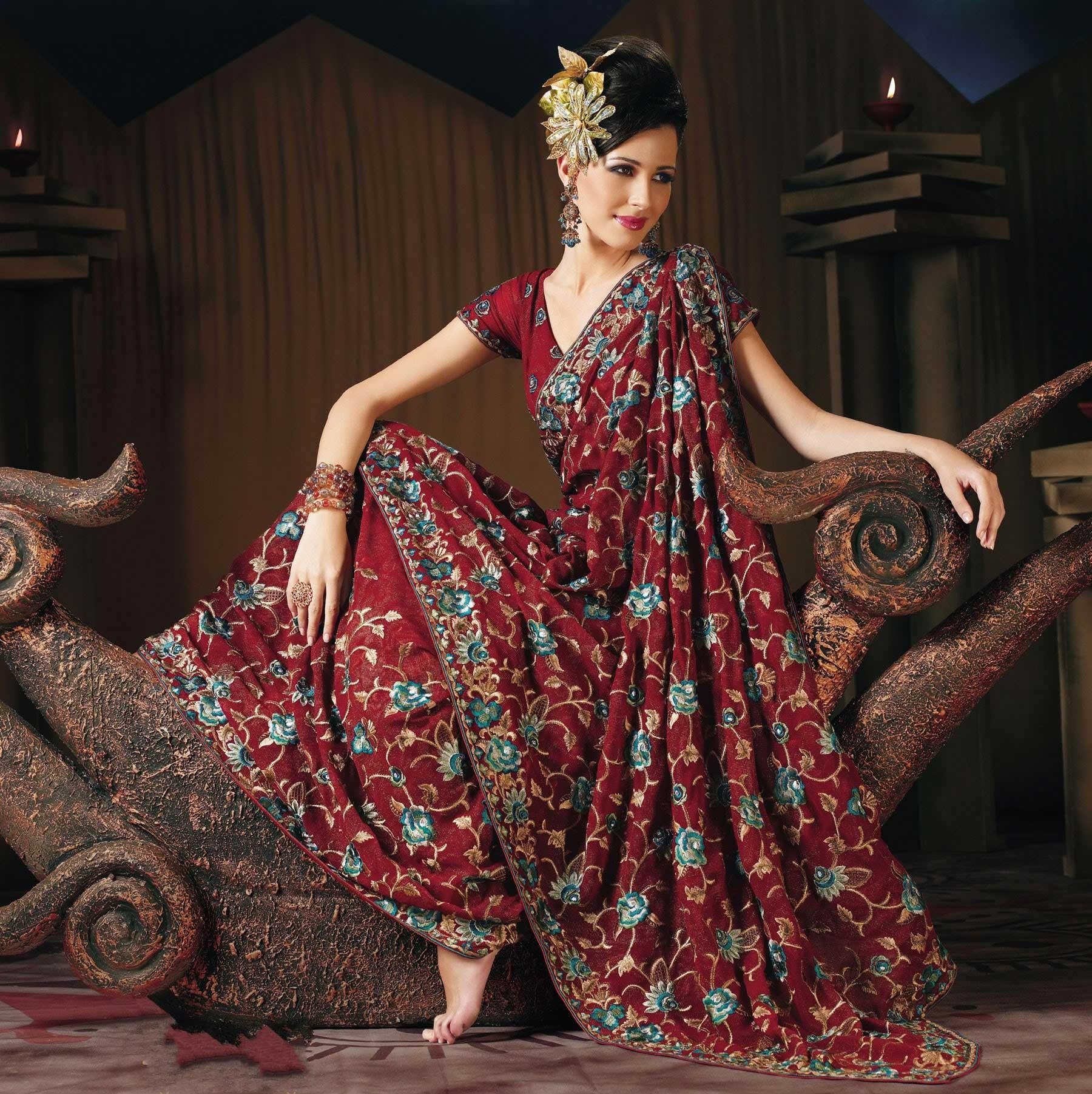 Традиционная одежда Индии Сари