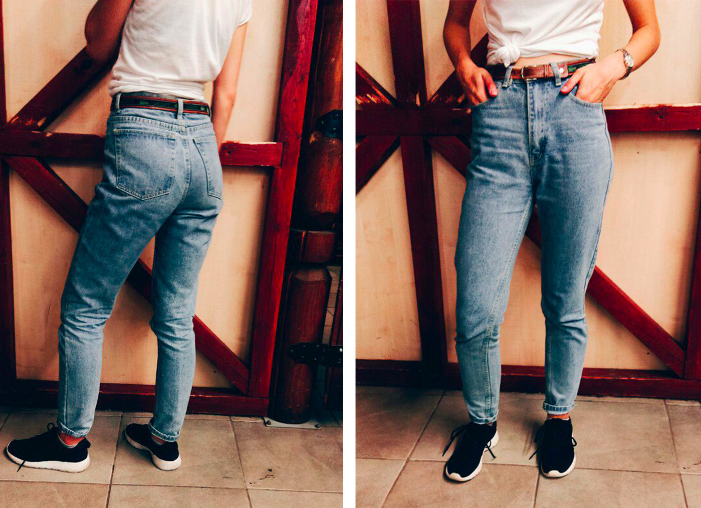 Мужские джинсы с высокой талией